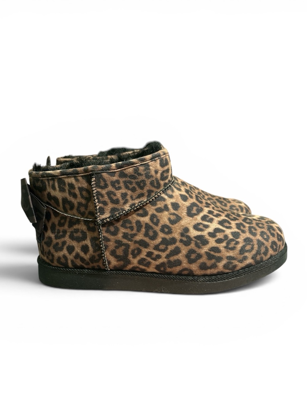 Juicy Couture Leopard Print Ankle Bootie in Brown and Black Womens Size 7